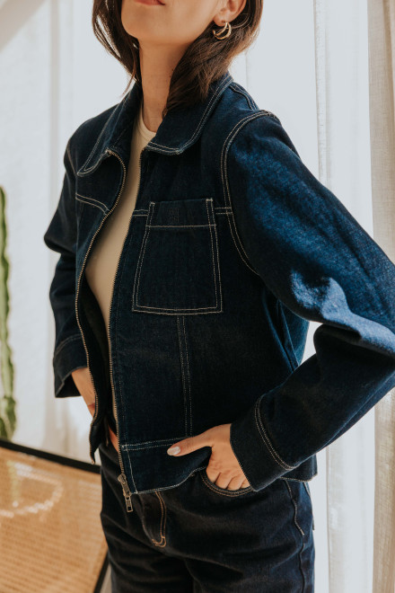 Veste Louise Bleu orta