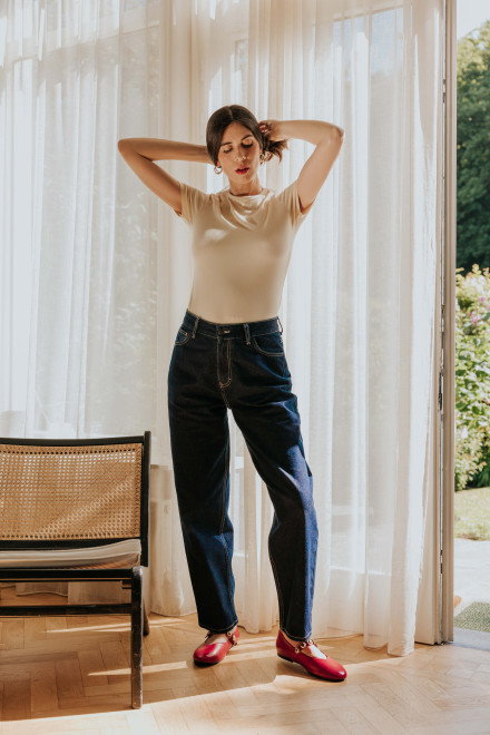 Jeans Baptiste Bleu foncé Orta