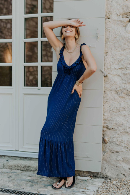 Marina navy blue dress - Orta