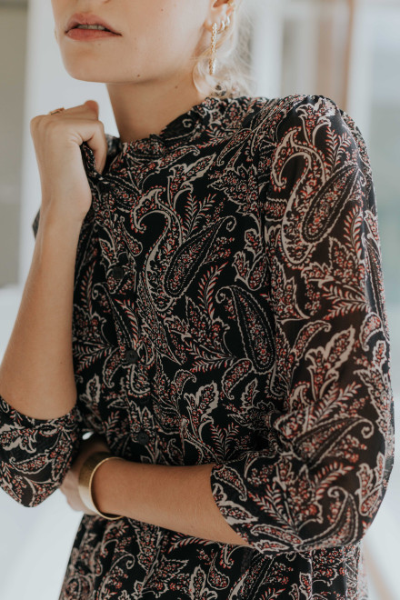 Black cashmere Sarah dress - Orta