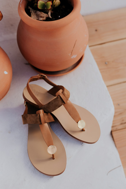 Sandales Athena camel - Orta