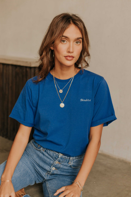 T-shirt Coco bleu électrique - Orta
