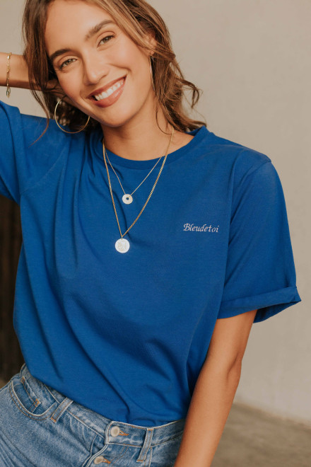 T-shirt Coco bleu électrique - Orta