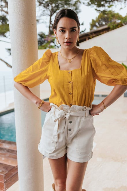 Camille yellow top - Orta