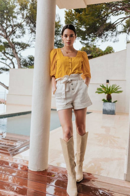 Camille yellow top - Orta
