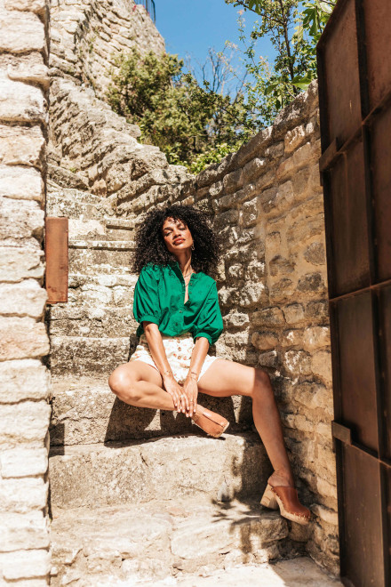 Célia green blouse - Orta